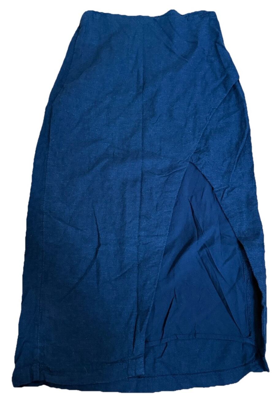 ABERCROMBIE & FITCH Women’s Black Linen Blend Skirt Made in India Size Small